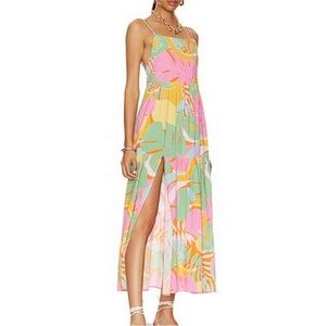 Show Me Your Mumu Julia Maxi Dress Multicolor Print Size XS